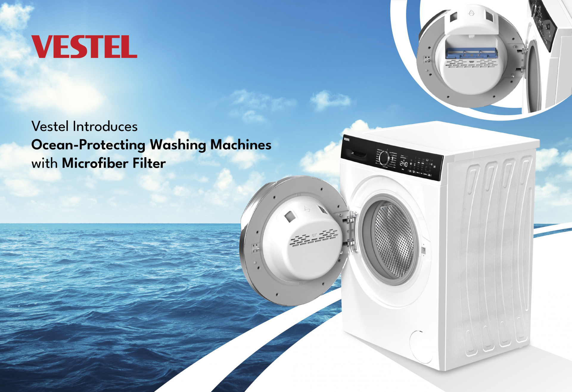 Vestel Launches Washing Machines with Microfiber Filter Technology for Protecting Oceans